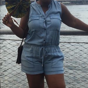 Mossimo chambray Romper